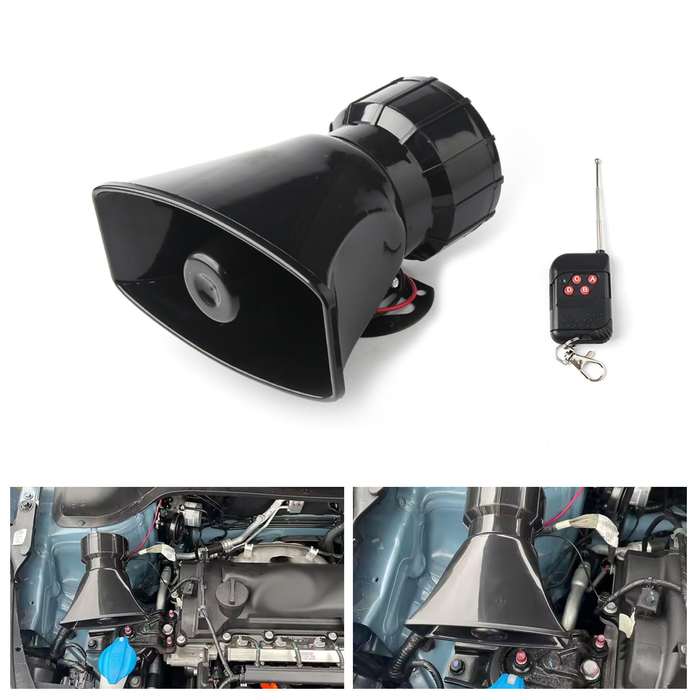 Emergency Whistle Loud - Беспроводная электронная сирена 12В, 130 дБ,