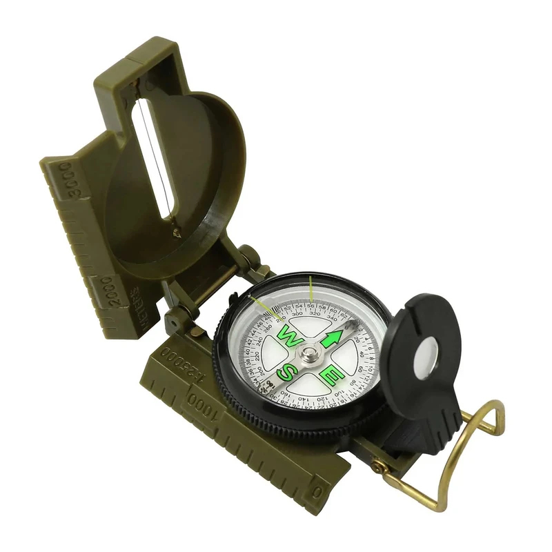 Compass Lensatic - Портативный многофункциональный линзовый компас с люминесцентным