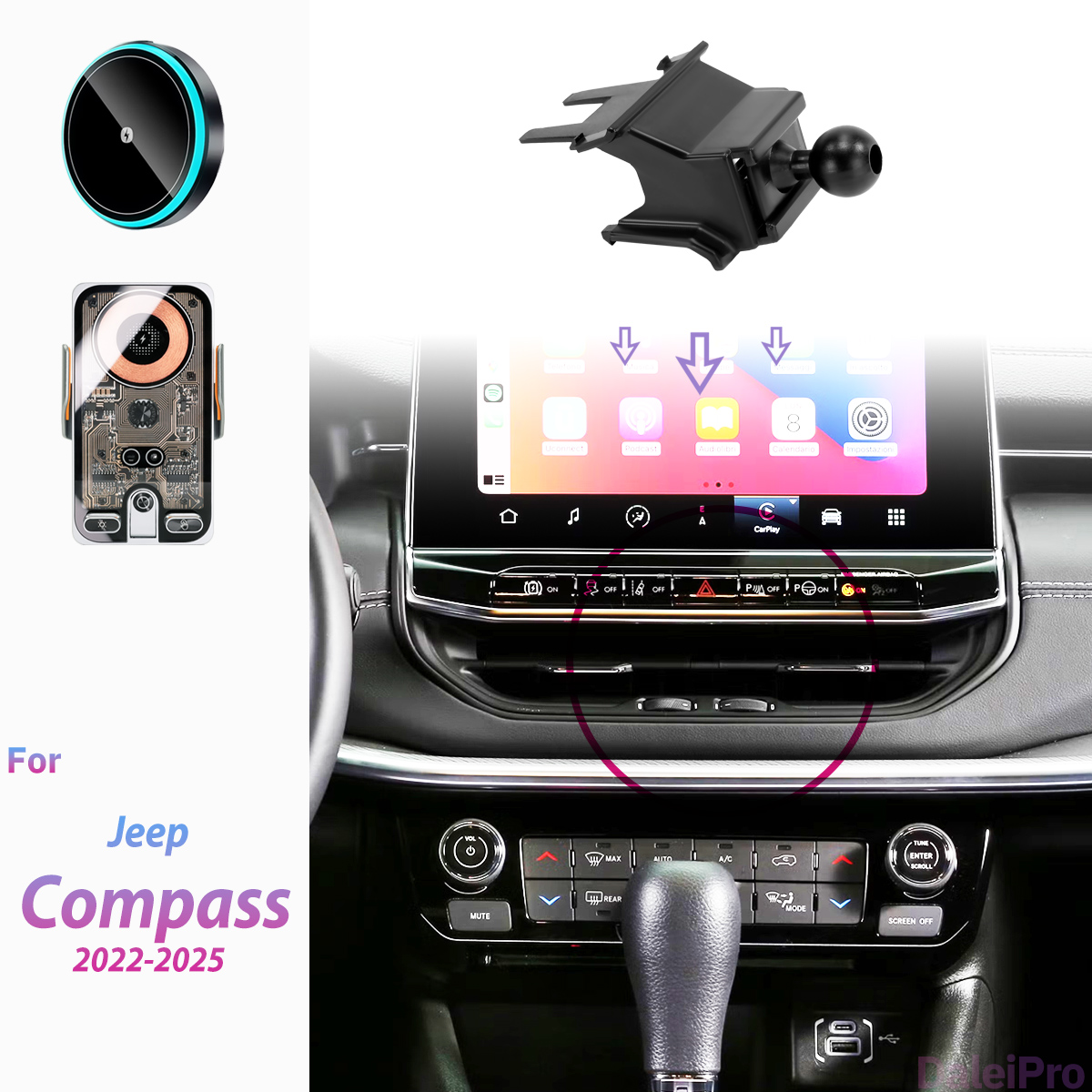Держатель для телефона с беспр – обзор и цена Compass Lensatic