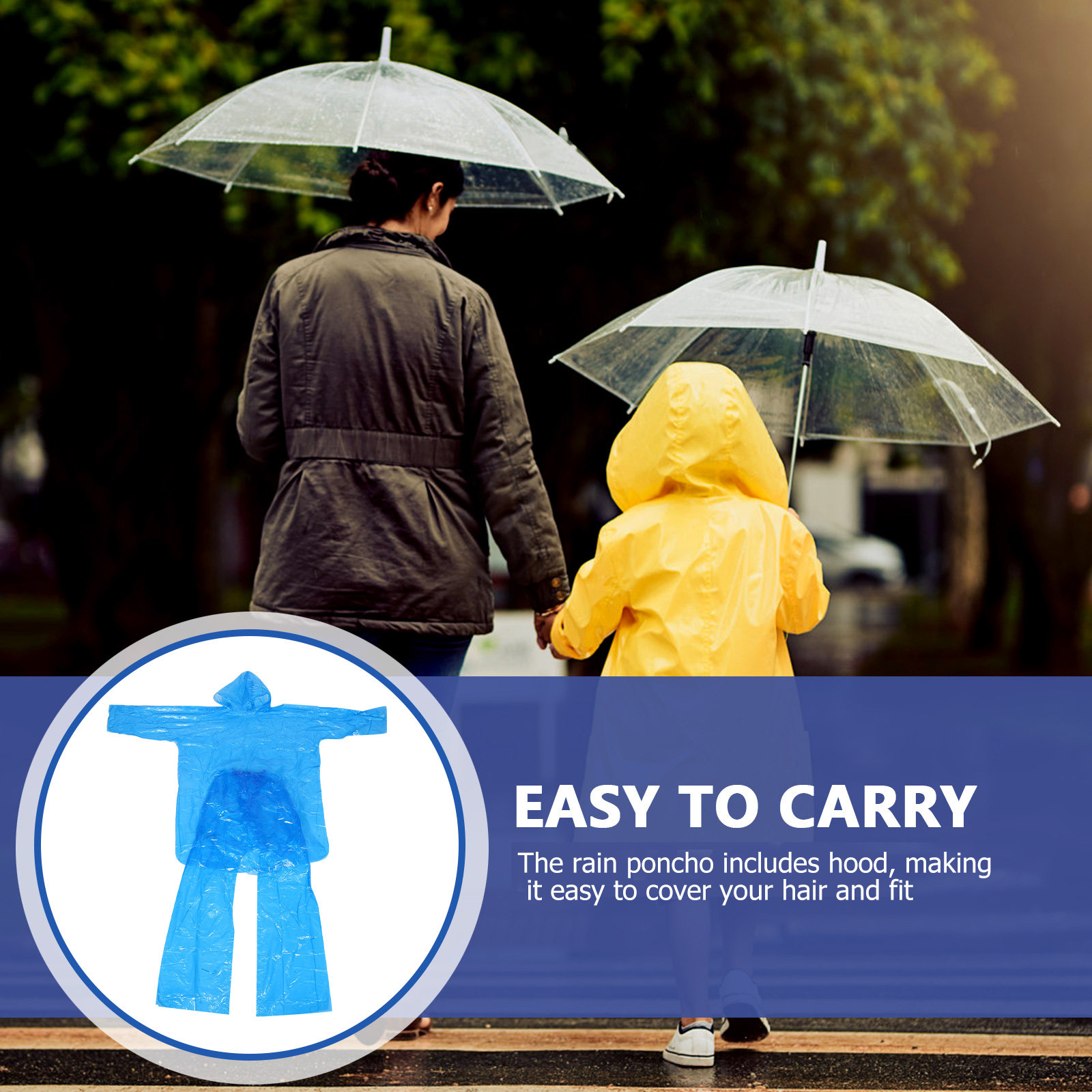 Прозрачный дождевой плащ с кап – обзор и цена Emergency Poncho Rain